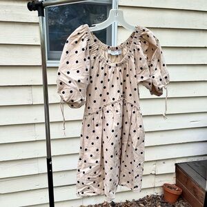 Petal & Pup Pink Puff Sleeve Sundress